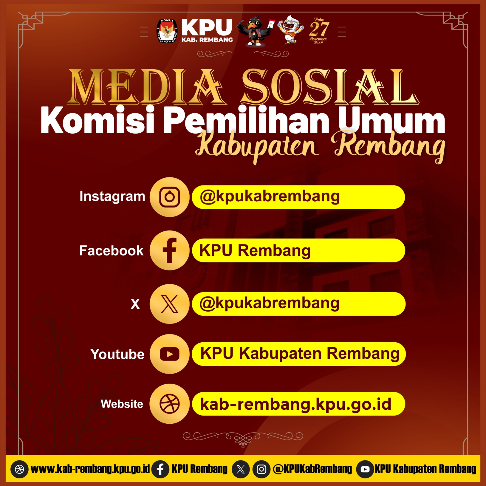 MEDIA SOSIAL KPU KABUPATEN REMBANG